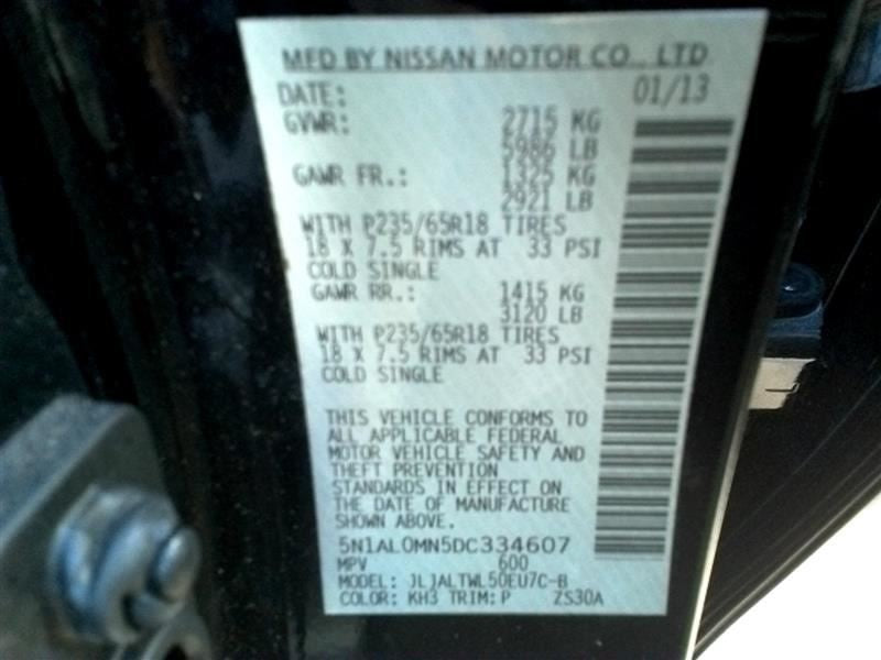 Engine ECM Electronic Control Module FWD From 1/13 Fits 13 INFINITI JX35 368004