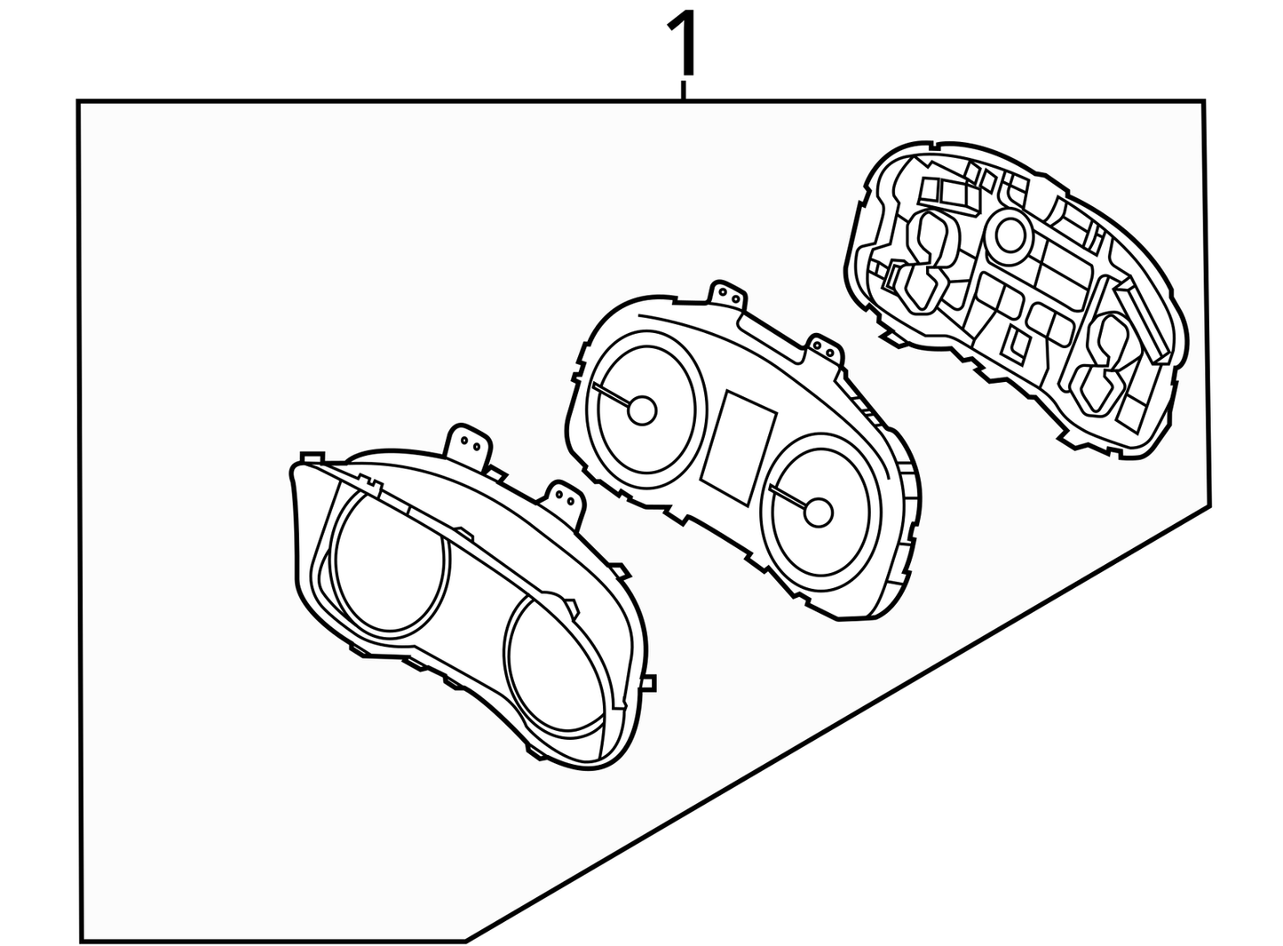 Speedometer Cluster MPH Halogen Headlamps Fits 20 VENUE 1080034