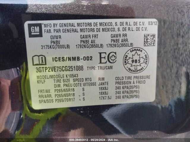Axle Shaft Front Axle Fits 07-14 ESCALADE 1052619