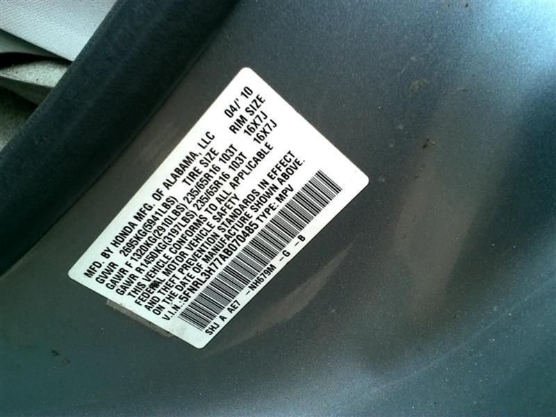 Automatic Transmission Touring Fits 08-10 ODYSSEY 235202
