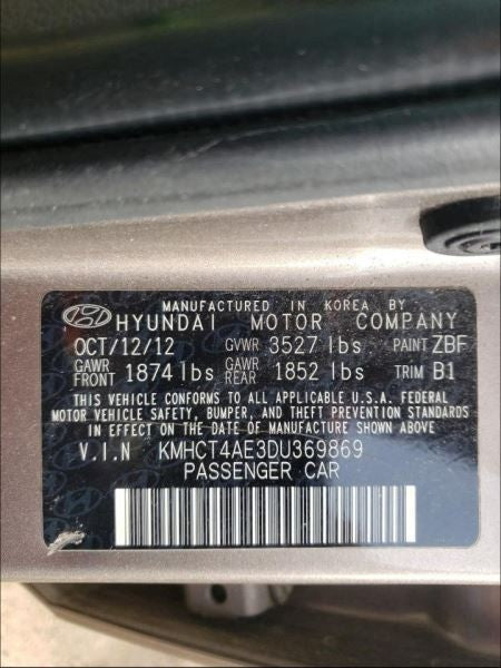 Automatic Transmission 6 Speed Fits 12-14 ACCENT 597810