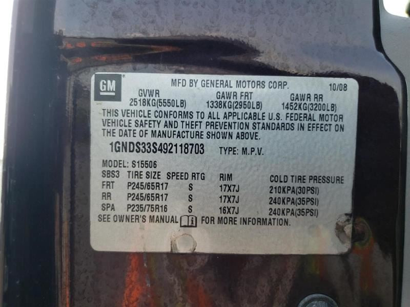 Speedometer US Cluster Fits 06-09 TRAILBLAZER 689806