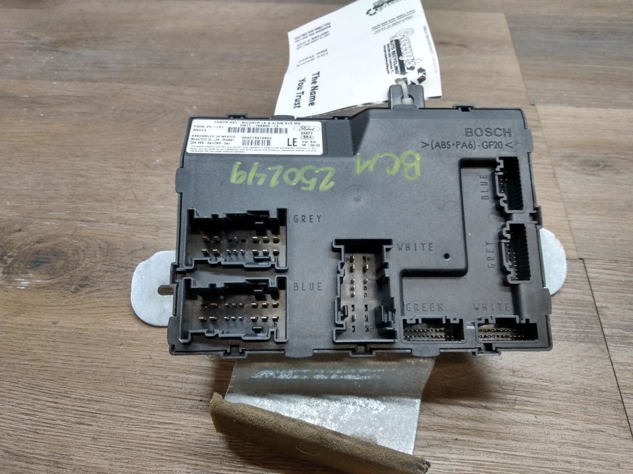 Chassis ECM Multifunction ID AV1T-15K600-LG Thru Lk Fits 14-19 FIESTA 1131048