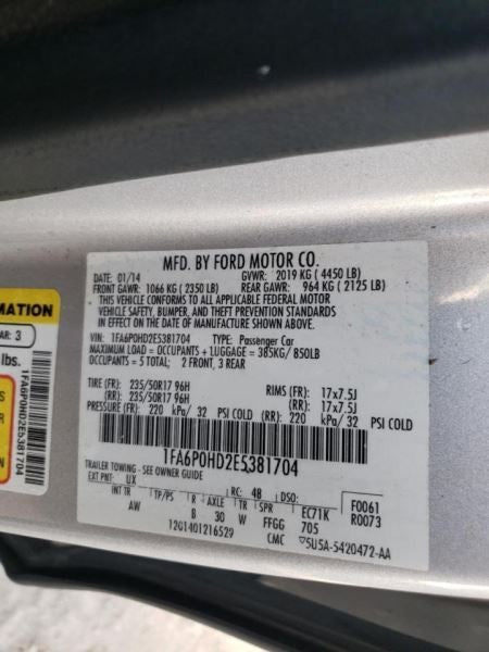 Alternator Without Heated Seats Thru 10/18/15 Fits 13-16 FUSION 646154