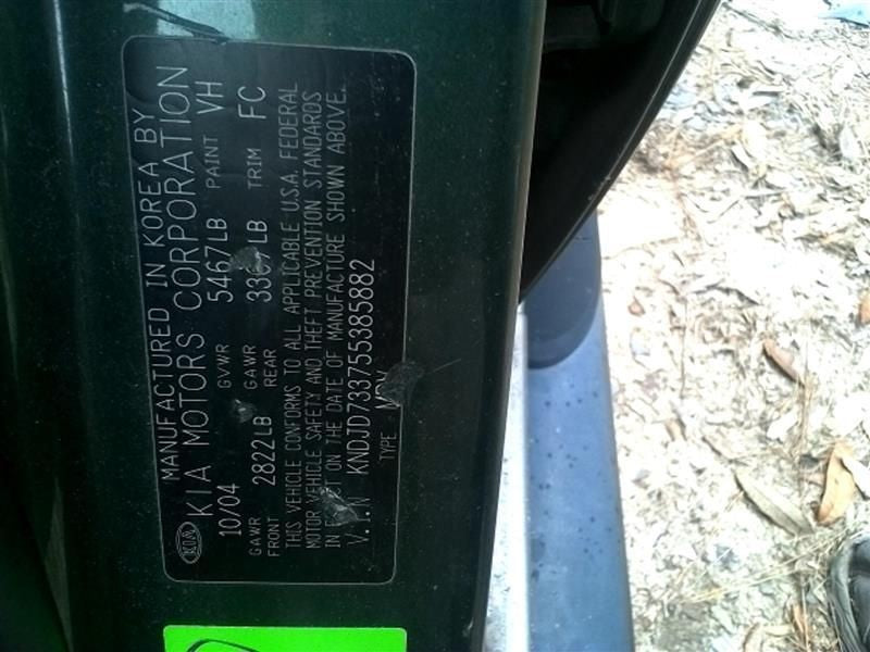 Passenger Corner/Park Light Fog-driving Fits 03-06 SORENTO 323900
