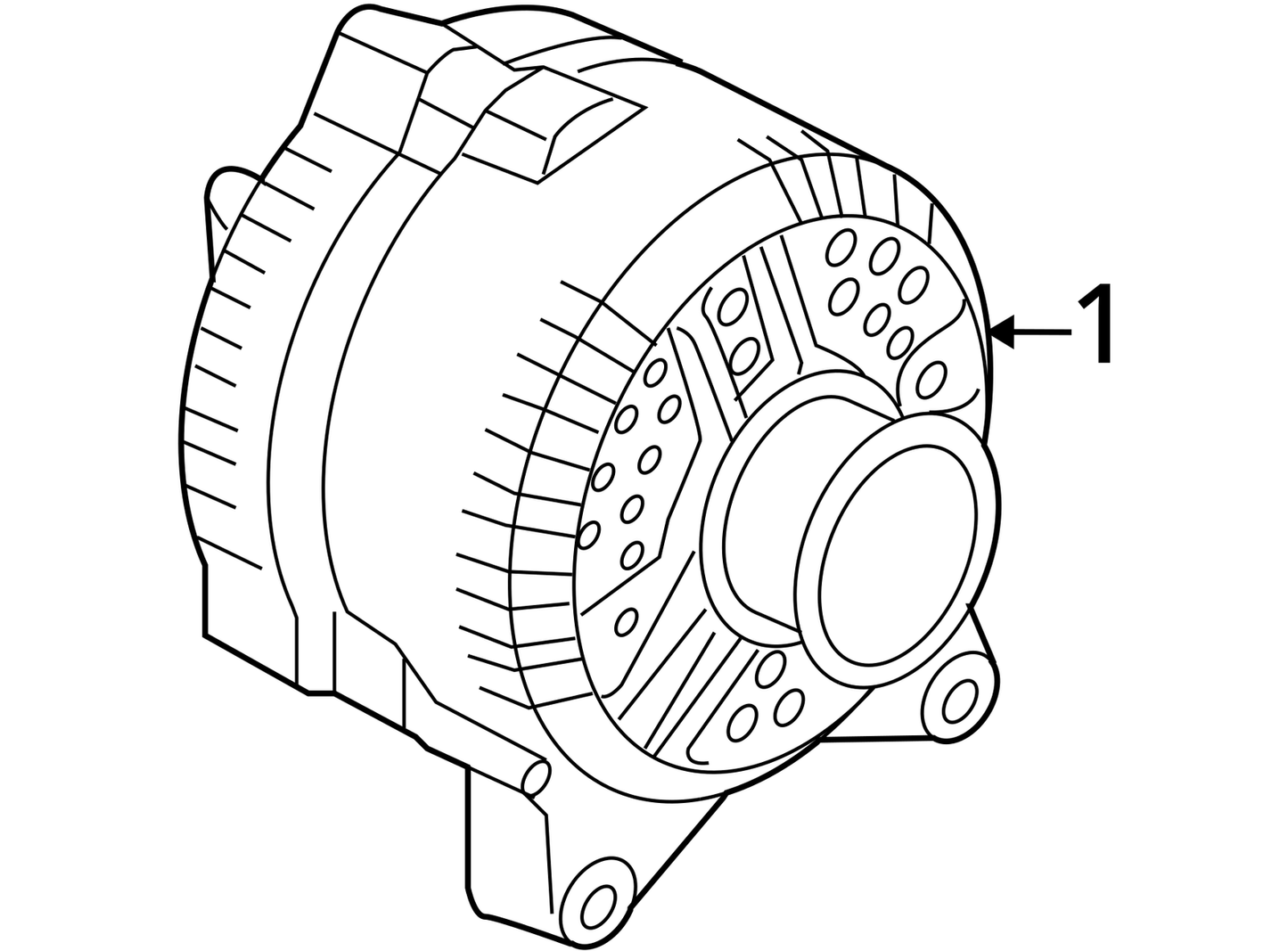 Alternator 120 Amp ID 9C2T-10300-DA Fits 09-16 FORD E350 VAN 1121498