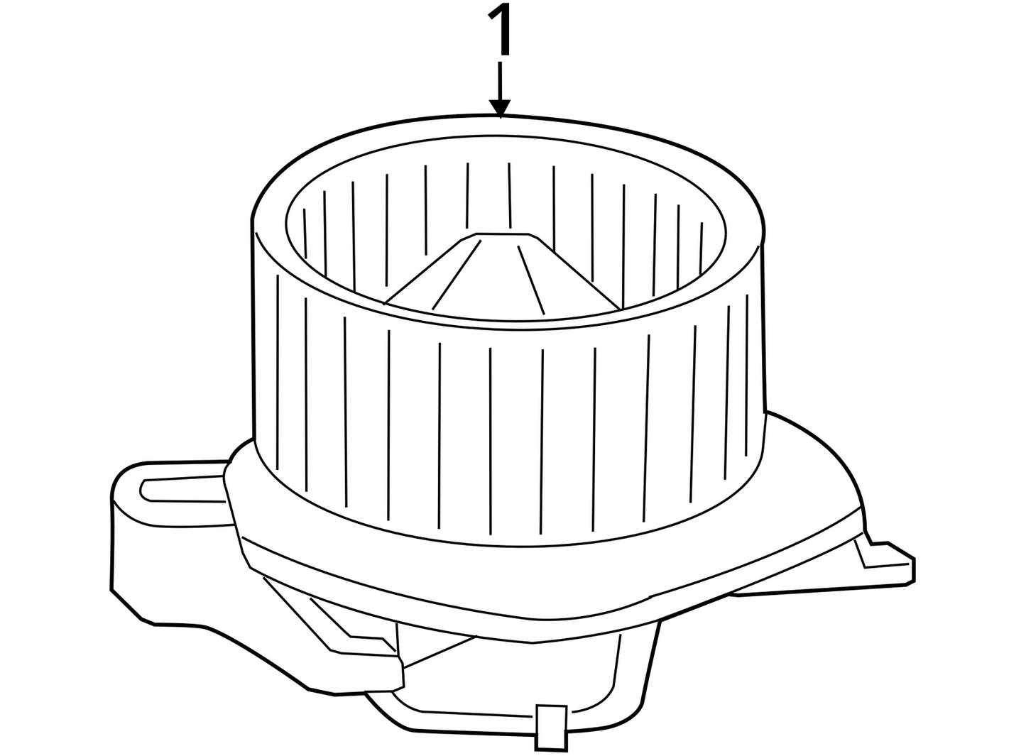 Blower Motor Front Fits 14-20 DURANGO 1071076