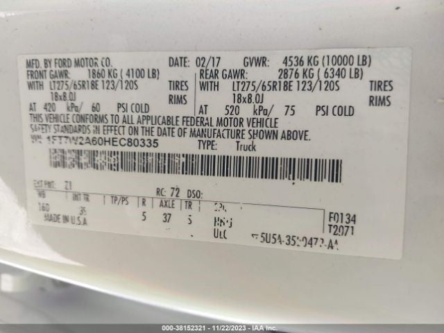 Driver Front Door Switch Driver's Window Fits 17 FORD F250SD PICKUP 1036451