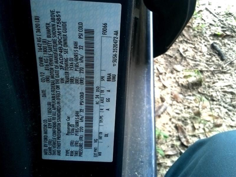Speedometer Cluster MPH With Message Center Fits 12-13 FIESTA 228506