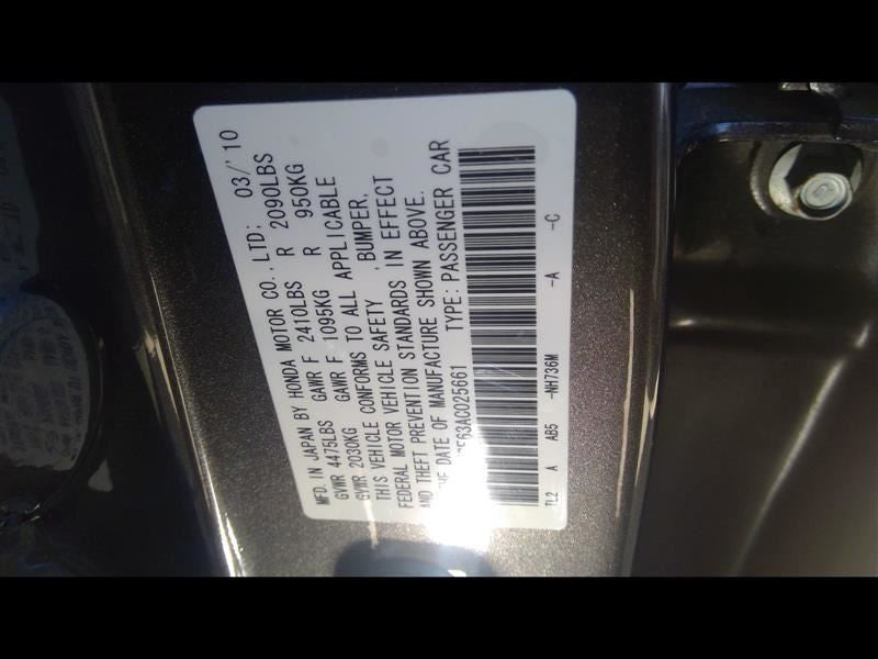 Automatic Transmission 2.4L 4 Cylinder Fits 09-10 TSX 407823