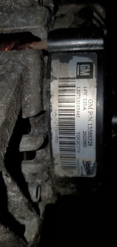 Alternator Fits 10-17 EQUINOX 1096915