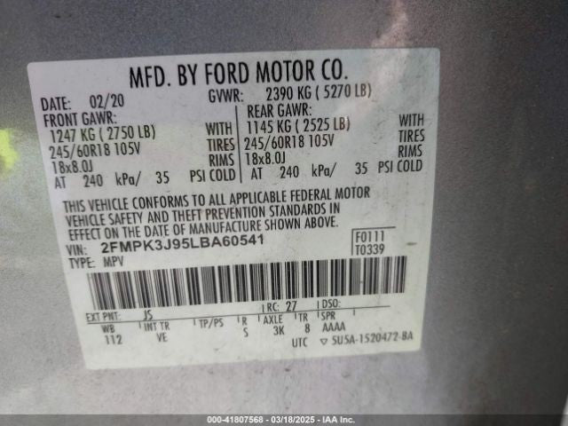 Ignition Switch Dash Mounted Push Button Assembly Fits 15-23 EDGE 1128497
