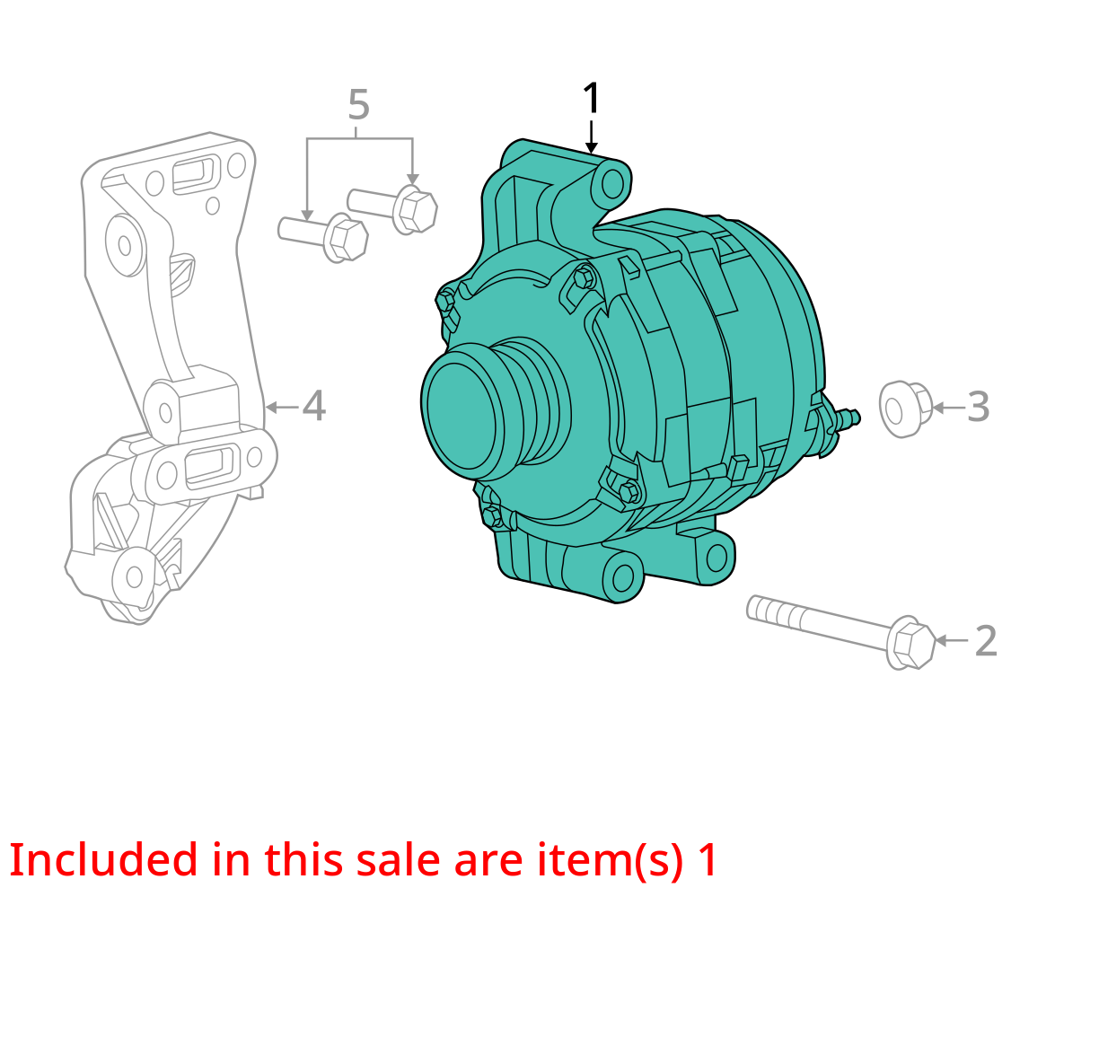 Alternator Fits 15-22 PROMASTER CITY 1100765