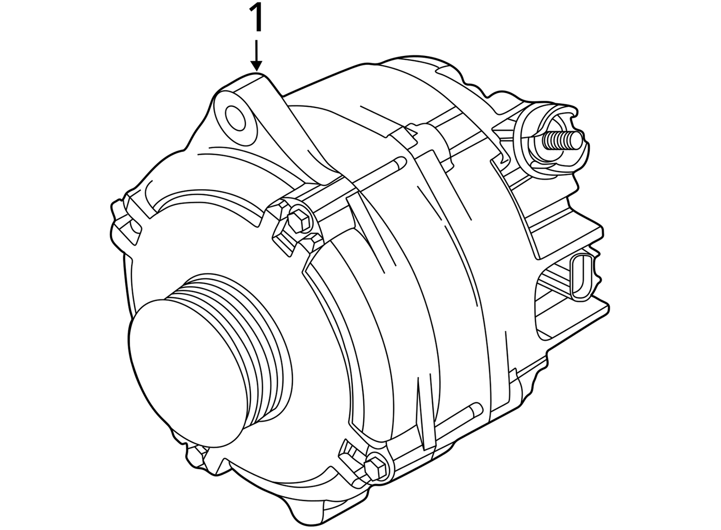 Alternator Without Turbo 175 Amp Fits 09-19 FLEX 1105300