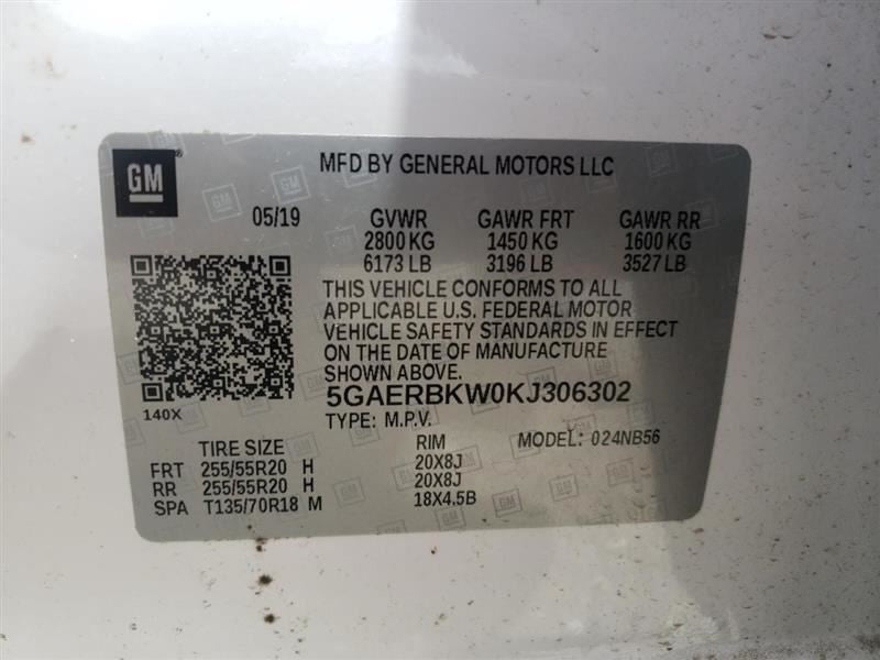 Speedometer MPH Opt Udd 4.2" Multi-color Display Fits 18-19 ENCLAVE 714616