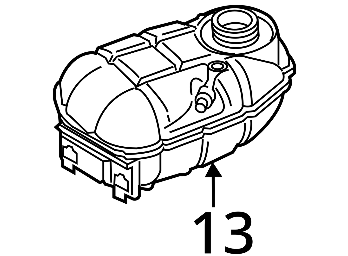 Coolant Reservoir Fits 14-18 BMW 328i 1080304