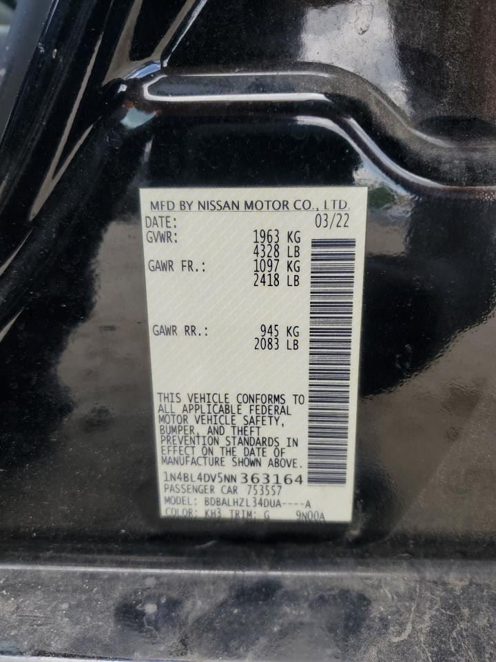 Alternator Fits 19-22 ALTIMA 1130502