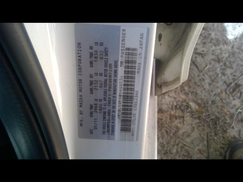 Alternator 5 Speed VIN F 8th Digit Fits 10-13 MAZDA 3 709176