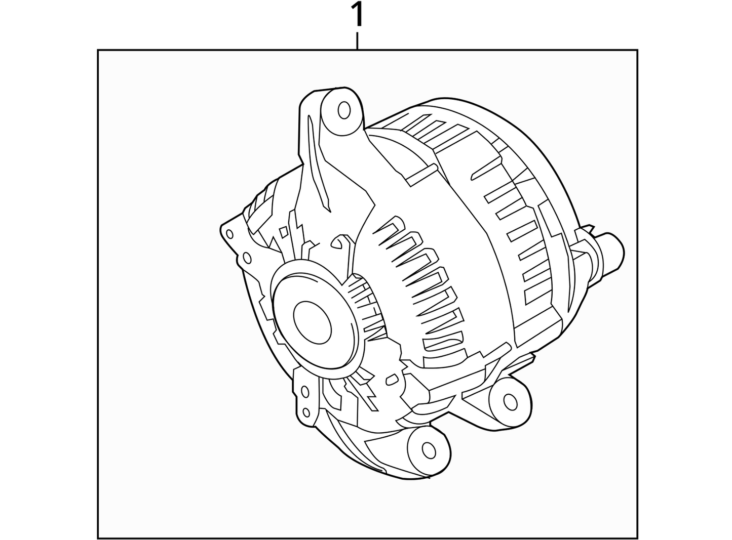Alternator VIN 9 8th Digit Turbo 150 Amp Fits 13-20 FUSION 1086968