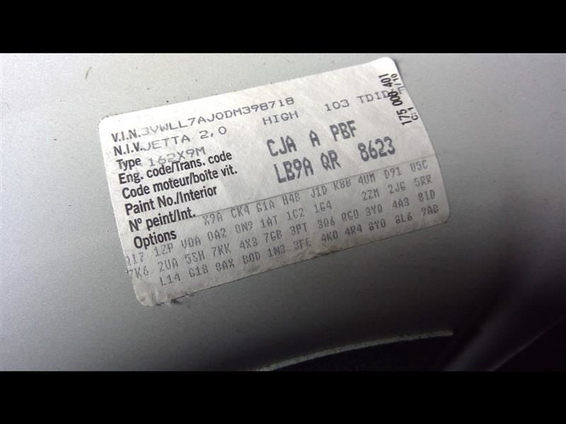 Alternator Engine ID Cbpa 140 Amp Bosch Manufacturer Fits 05-16 JETTA 1102253