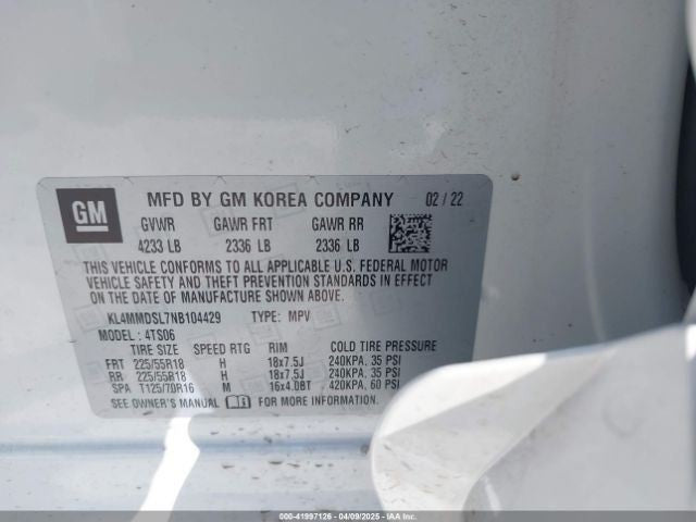 Alternator Fits 20-23 ENCORE GX 1122989