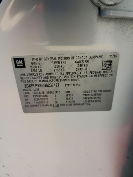 Chassis ECM Body Control BCM Left Hand Side Dash Fits 13-17 EQUINOX 1078893