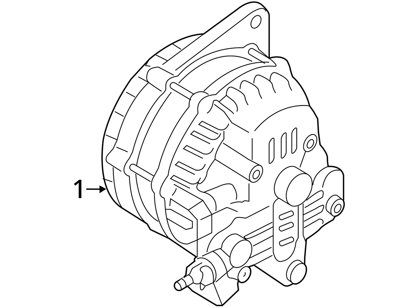 Alternator Fits 11-14 MAZDA 2 1085054