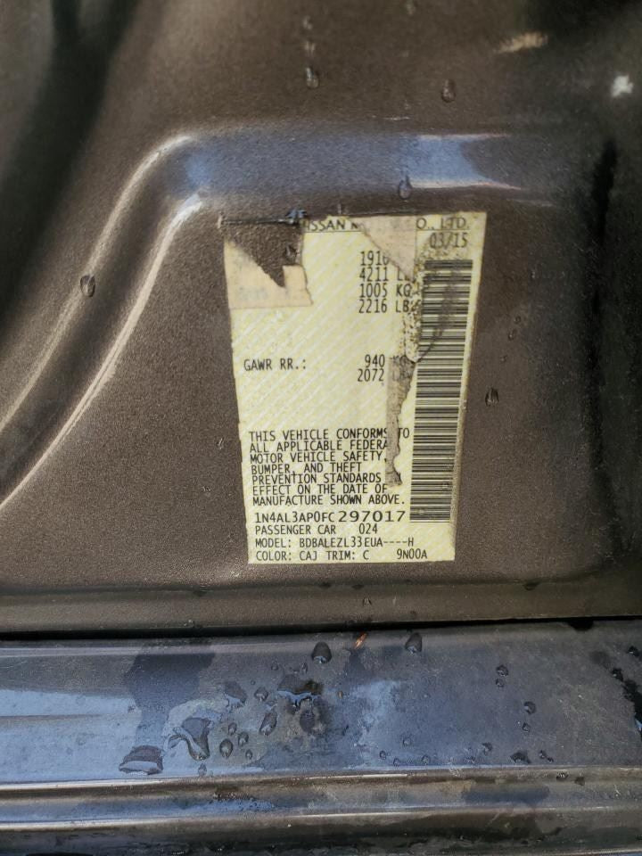 Alternator 4 Cylinder Fits 13-17 ALTIMA 1128798
