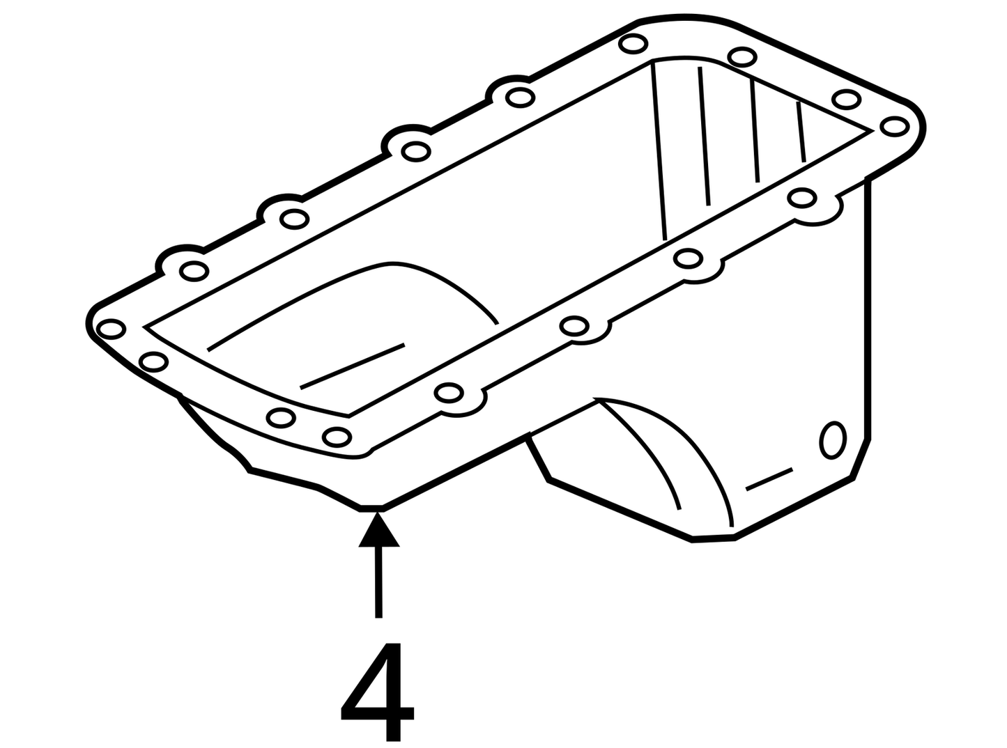 Oil Pan 8-330 5.4L 3V Fits 04-06 FORD F150 PICKUP 1121126