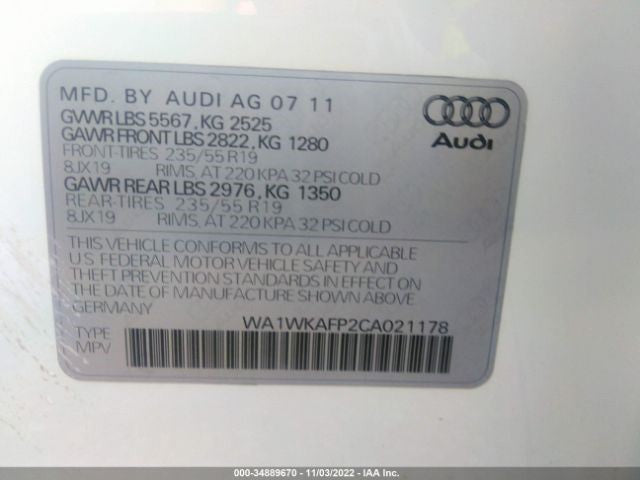 Starter Motor Fits 10-17 AUDI S5 717077