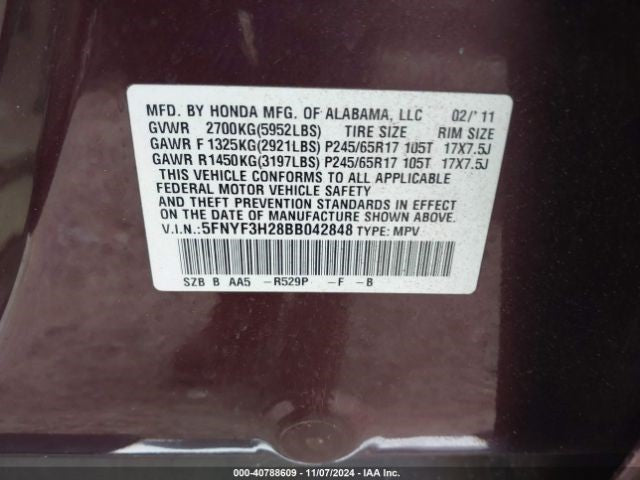 Blower Motor Rear Fits 09-15 PILOT 1092563