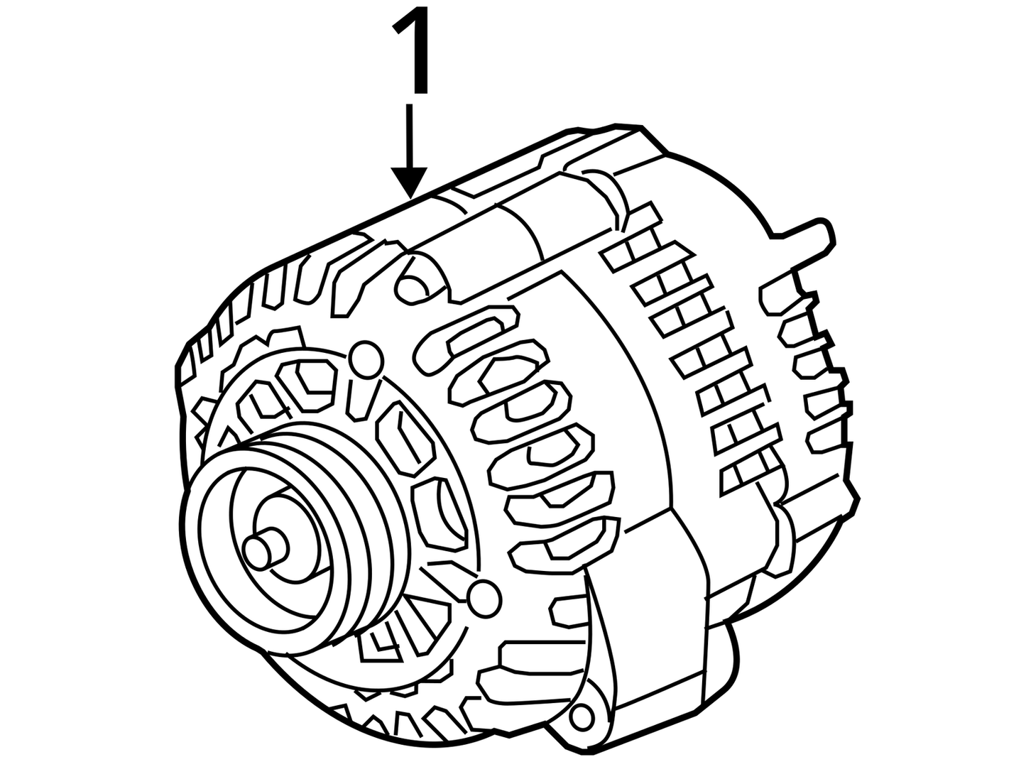 Alternator 125 Amp Opt KG7 Or K76 Fits 07-14 SIERRA 2500 PICKUP 716744