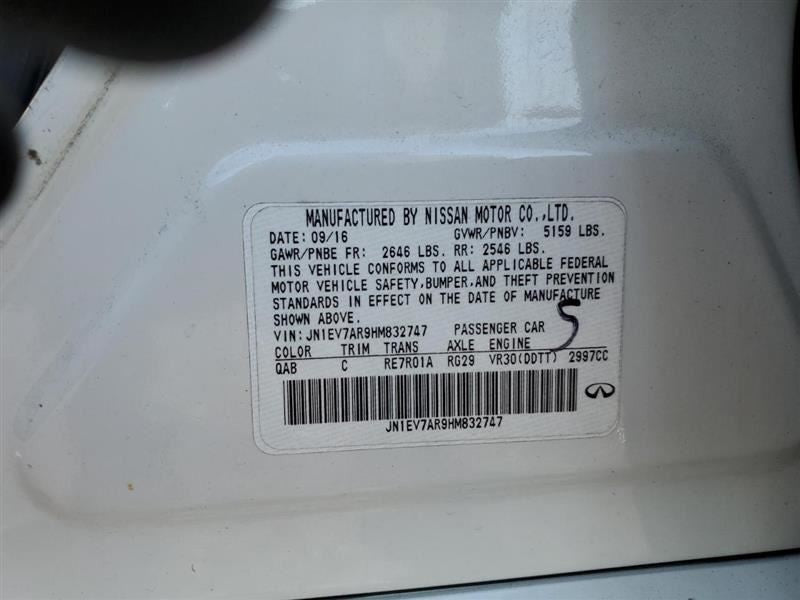 Alternator VR30DDTT 150 Amp Fits 16-19 INFINITI Q50 710162