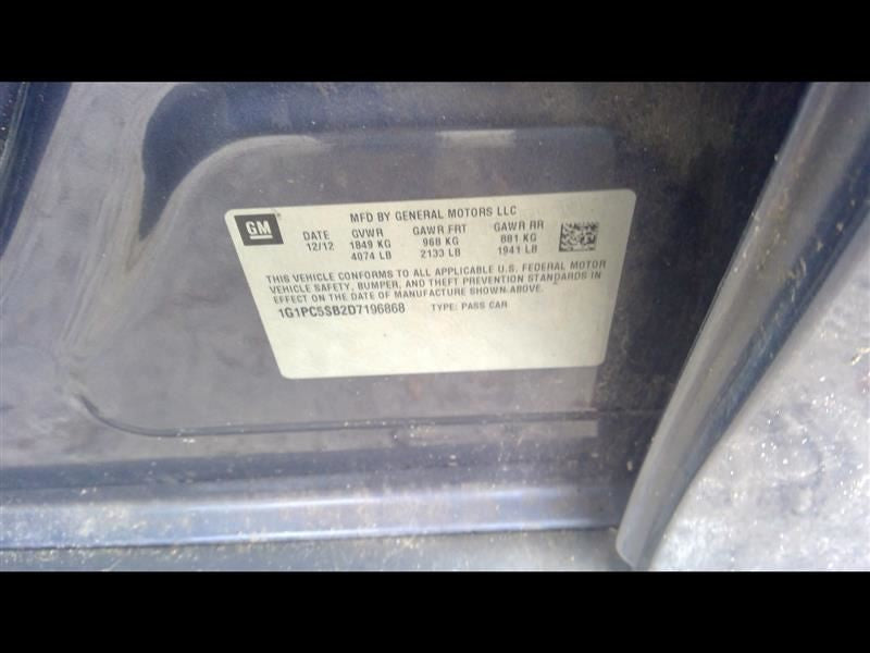 Radiator Transmission Cooler Pipe Fits 11-14 CRUZE 927074