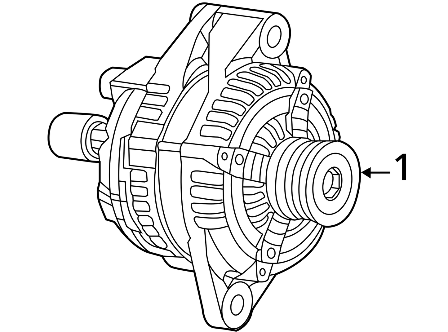 Alternator 120 Amp Fits 13-16 DART 1111784