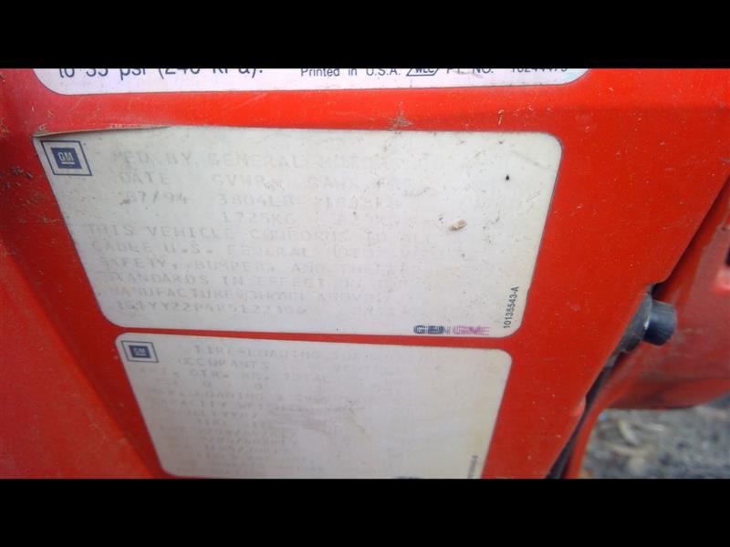 Chassis ECM Cruise Control Right Hand Dash Fits 93-96 CORVETTE 958189