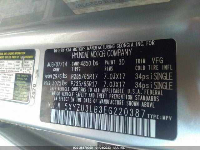 Alternator Fits 13-16 SANTA FE 1136503