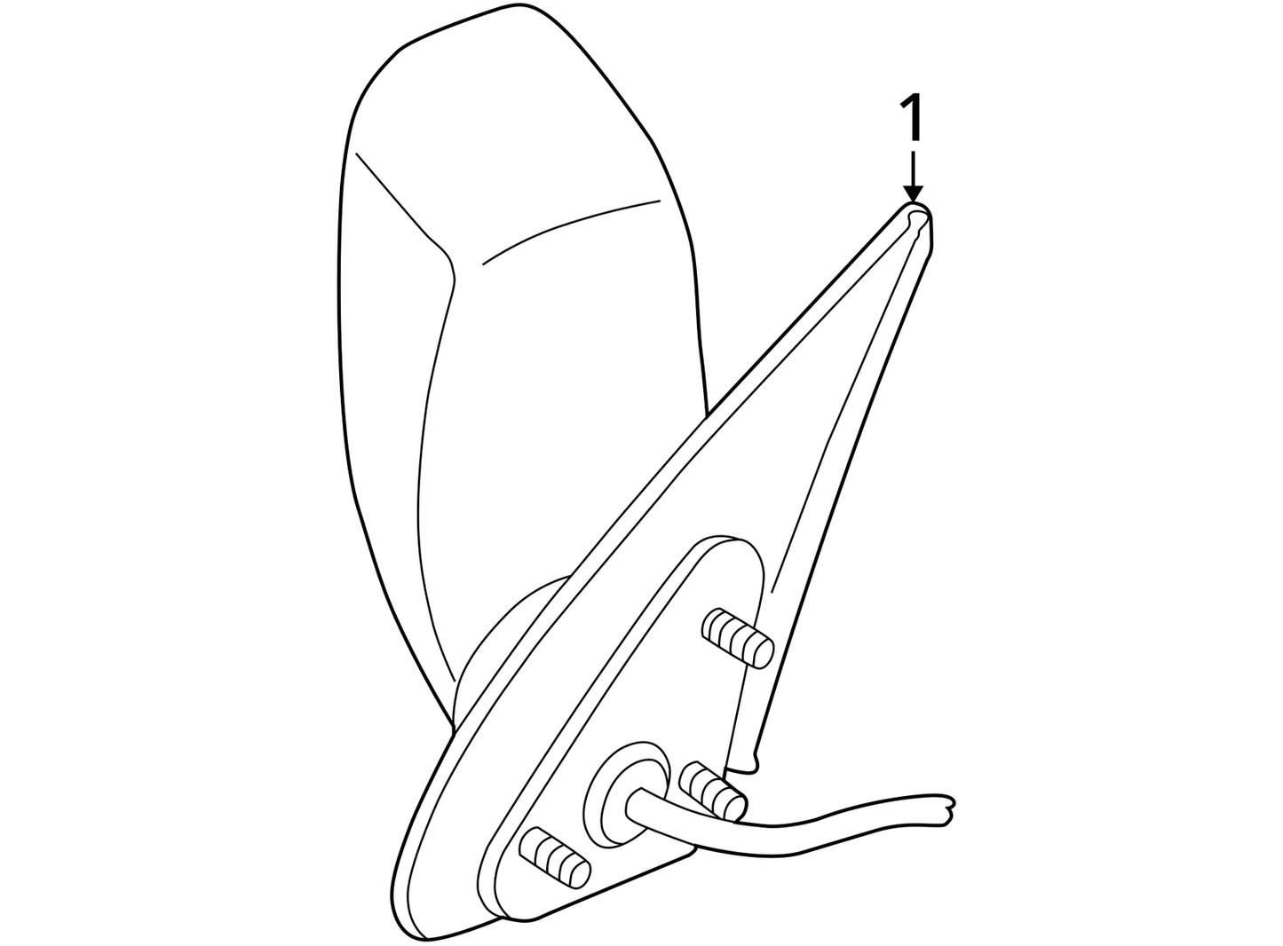 Passenger Side View Mirror Power Non-heated Fits 02-07 LIBERTY 889359