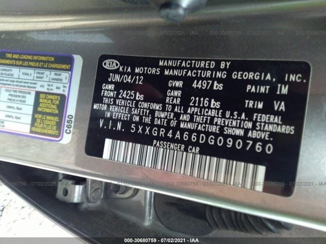 Automatic Transmission 2.0L VIN 6 8th Digit Turbo Fits 12-15 OPTIMA 609348