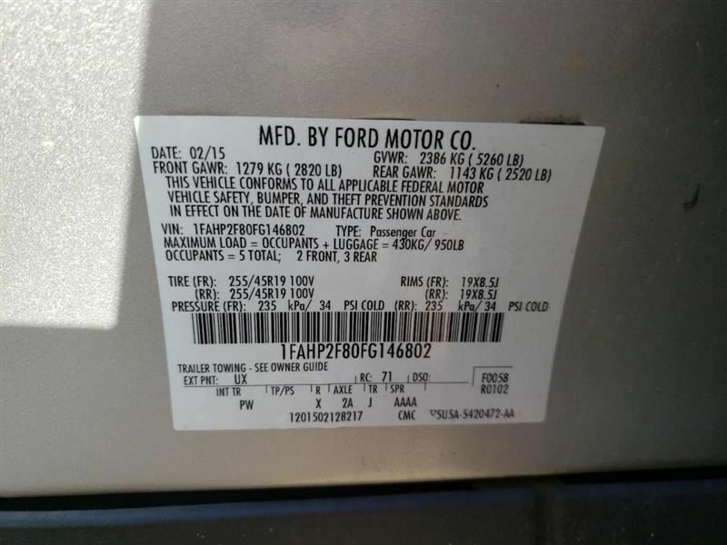 Automatic Transmission 6 Speed 3.5L FWD Fits 15-18 EDGE 651849
