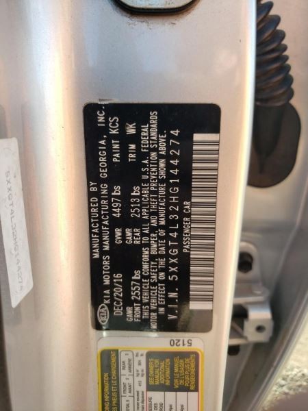 Passenger Tail Light Incandescent Fits 16-20 OPTIMA 745228