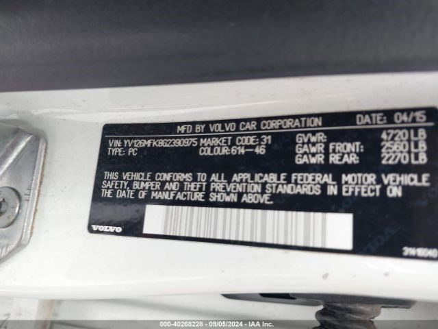 Alternator Without Hybrid VIN A2 4th And 5th Digits Fits 15-21 VOLVO S60 1110666