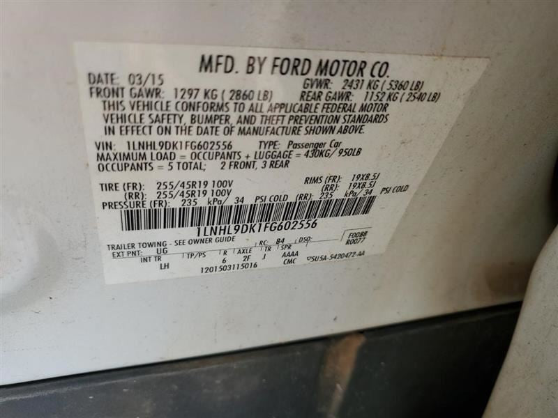 Wash Reservoir Fits 13-19 TAURUS 862501