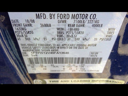 Fuel Pump Assembly 3.7L Tank Mounted Fits 09-14 FORD F150 PICKUP 1013023