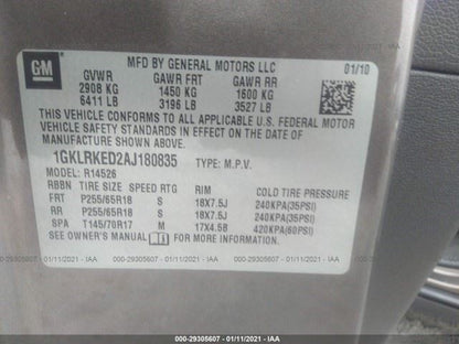 Audio Equipment Radio Am-mono-fm-single Disc CD-MP3 Fits 09-11 ACADIA 690218