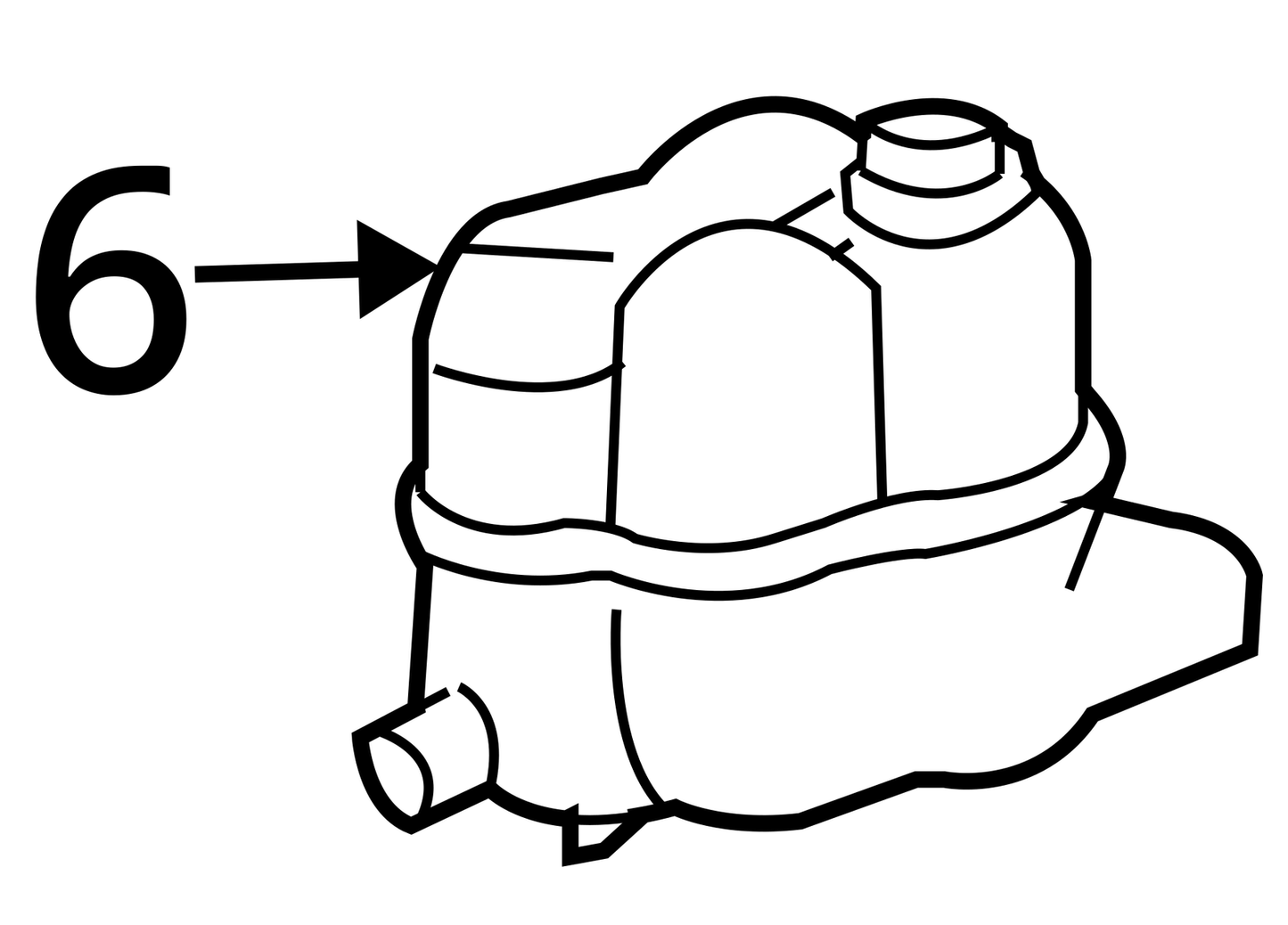 Coolant Reservoir Excluding Sport Trac Fits 02-05 EXPLORER 1034450