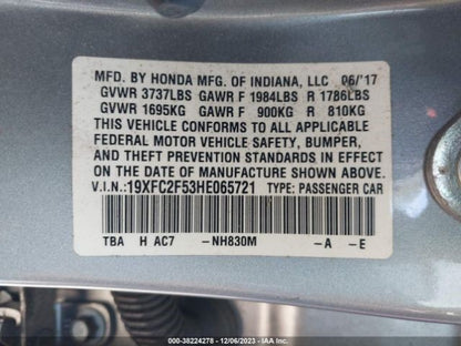 Blower Motor Fits 16-19 CIVIC 1041865