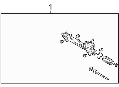 Steering Gear/Rack Power Rack And Pinion Fits 05-10 SCION TC 623452