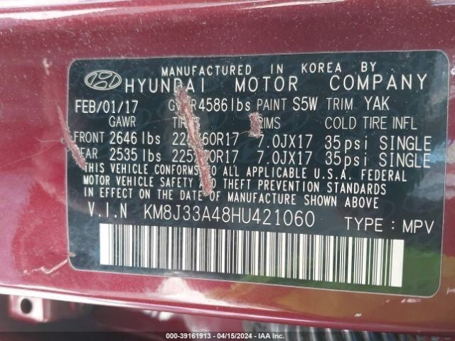 Seat Belt Front Bucket Seat Passenger Retractor Fits 16-20 TUCSON 1046971