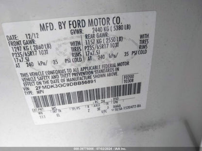 Rear View Mirror Automatic Dimming Without Rain Sensor Fits 13-20 FUSION 1066633